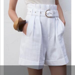 ZARA PAPERBAG SHORTS NWT